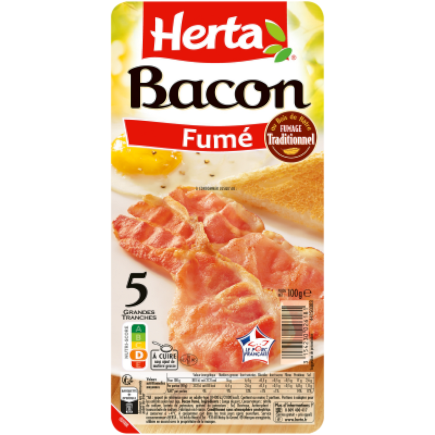 Herta bacon fumé