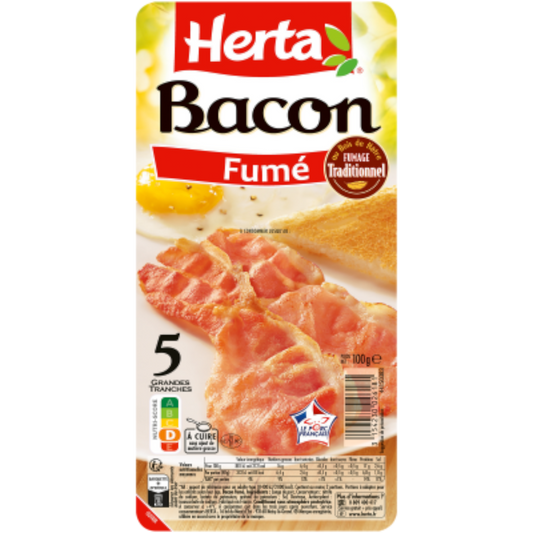 Herta bacon fumé