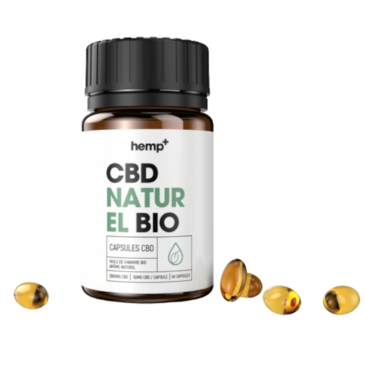 Gelules CBD Naturel Bio - Hemp+