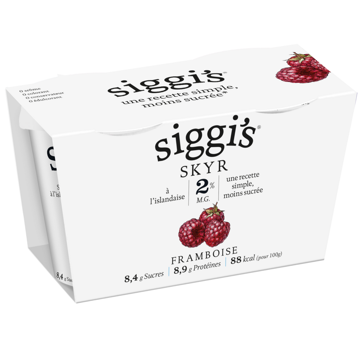 Skyr framoise Siggi's 2x140g